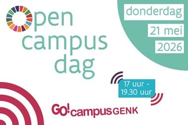 Opencampusdag 21 mei 2026 van 17 u tot 19.30 u.